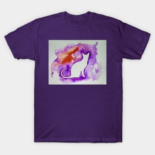 Cat figure T-Shirt